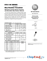 Datasheet DTA114EE manufacturer ON Semiconductor