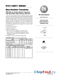 Datasheet DTC124XET1 manufacturer ON Semiconductor