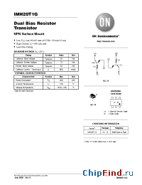 Datasheet IMH20T1G manufacturer ON Semiconductor