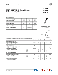 Datasheet J310RLRP manufacturer ON Semiconductor