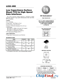 Datasheet LC03-6R2 manufacturer ON Semiconductor