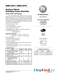 Datasheet MBR130 manufacturer ON Semiconductor