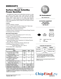 Datasheet MBRS540T3 manufacturer ON Semiconductor