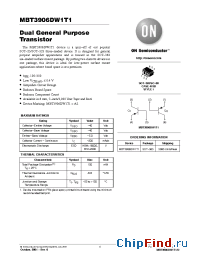 Datasheet MBT3906DW1T3 manufacturer ON Semiconductor