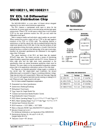 Datasheet MC100E211FNR2 manufacturer ON Semiconductor