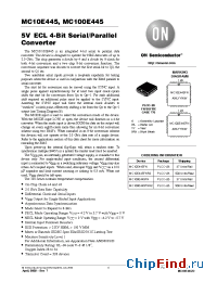 Datasheet MC100E445FNR2 manufacturer ON Semiconductor
