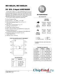 Datasheet MC100EL04DR2 manufacturer ON Semiconductor