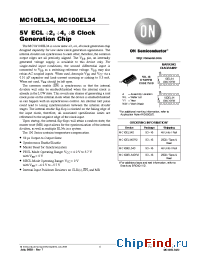 Datasheet MC100EL34DR2 manufacturer ON Semiconductor