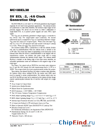 Datasheet MC100EL38DWR2 manufacturer ON Semiconductor