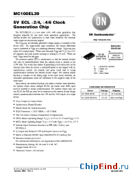 Datasheet MC100EL39DWR2 manufacturer ON Semiconductor
