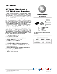 Datasheet MC100EL91DWR2 manufacturer ON Semiconductor