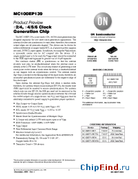 Datasheet MC100EP139 manufacturer ON Semiconductor