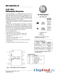Datasheet MC100LVEL16DT manufacturer ON Semiconductor