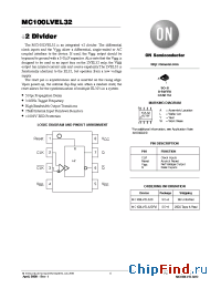 Datasheet MC100LVEL32D manufacturer ON Semiconductor