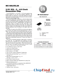 Datasheet MC100LVEL38DWR2 manufacturer ON Semiconductor