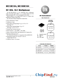 Datasheet MC10E164FNR2 manufacturer ON Semiconductor