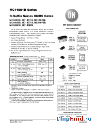 Datasheet MC14011BFR1 manufacturer ON Semiconductor