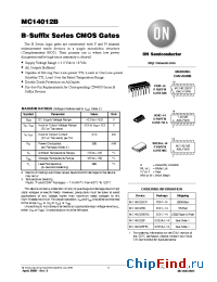 Datasheet MC14012BFEL manufacturer ON Semiconductor
