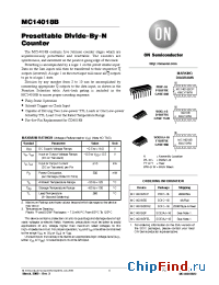 Datasheet MC14018B manufacturer ON Semiconductor
