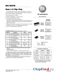 Datasheet MC14027B manufacturer ON Semiconductor