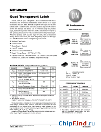 Datasheet MC14042 manufacturer ON Semiconductor
