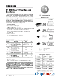 Datasheet MC14060 manufacturer ON Semiconductor