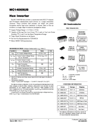 Datasheet MC14069UBFEL manufacturer ON Semiconductor