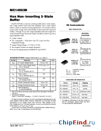 Datasheet MC14503B manufacturer ON Semiconductor