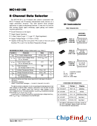 Datasheet MC14512 manufacturer ON Semiconductor