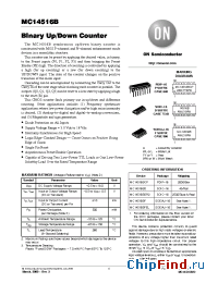 Datasheet MC14516B manufacturer ON Semiconductor