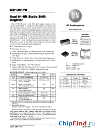 Datasheet MC14517 manufacturer ON Semiconductor