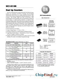 Datasheet MC14518 manufacturer ON Semiconductor