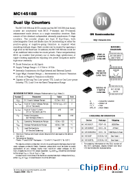 Datasheet MC14518BFL1 manufacturer ON Semiconductor