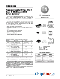 Datasheet MC14569BDT manufacturer ON Semiconductor