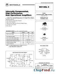 Datasheet MC1458 manufacturer ON Semiconductor