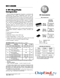 Datasheet MC14585B manufacturer ON Semiconductor