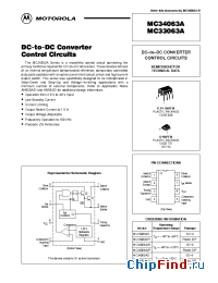 Datasheet MC33063 manufacturer ON Semiconductor