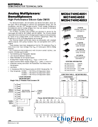 Datasheet MC54HC4051 manufacturer ON Semiconductor