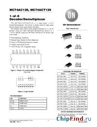 Datasheet MC74AC138DR2 manufacturer ON Semiconductor