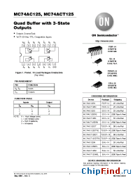 Datasheet MC74ACT125DT manufacturer ON Semiconductor