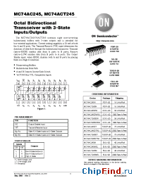 Datasheet MC74ACT245DT manufacturer ON Semiconductor
