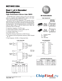Datasheet MC74HC139AD manufacturer ON Semiconductor