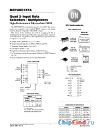Datasheet MC74HC157A manufacturer ON Semiconductor