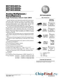 Datasheet MC74HC4051AFEL manufacturer ON Semiconductor