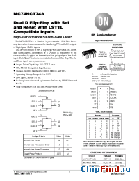 Datasheet MC74HCT74A manufacturer ON Semiconductor