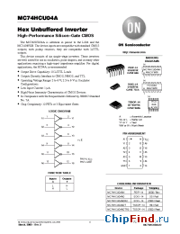 Datasheet MC74HCU04A manufacturer ON Semiconductor