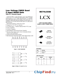 Datasheet MC74LCX00DR2 manufacturer ON Semiconductor