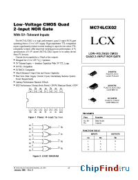 Datasheet MC74LCX02DR2 manufacturer ON Semiconductor