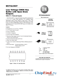 Datasheet MC74LCX07D manufacturer ON Semiconductor
