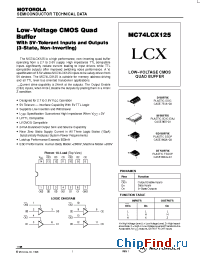 Datasheet MC74LCX125D manufacturer ON Semiconductor